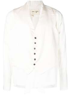 Greg Lauren многослойный пиджак с V-образным вырезом