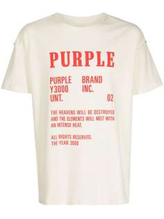 Purple Brand футболка History с графичным принтом
