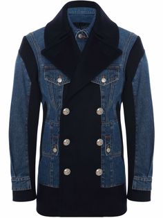 Alexander McQueen бушлат с эффектом тромплей