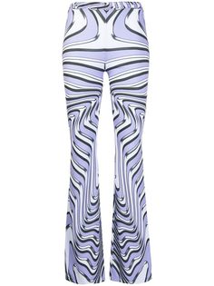 Maisie Wilen расклешенные брюки Contender с абстрактным принтом