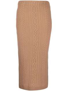 Lauren Ralph Lauren юбка фактурной вязки с завышенной талией
