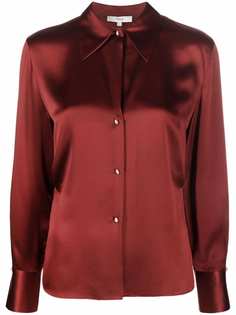Vince шелковая рубашка на пуговицах