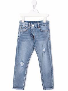 Chiara Ferragni Kids узкие джинсы средней посадки