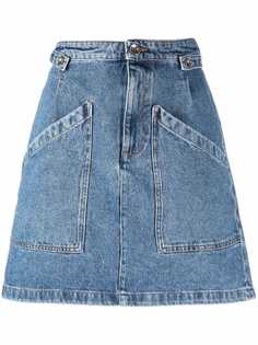 A.P.C. джинсовая юбка с завышенной талией