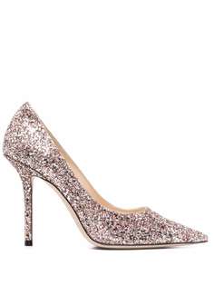 Jimmy Choo туфли-лодочки Love 100 c блестками