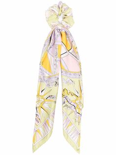Emilio Pucci шелковая резинка для волос с принтом Astrolabio