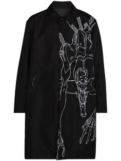 UNDERCOVER пальто с принтом Machine из коллаборации с Evangelion