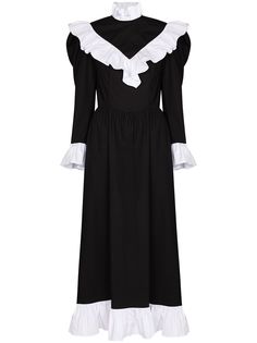 Batsheva платье макси Carol с оборками