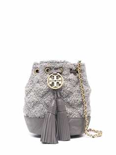 Tory Burch шерстяная сумка-ведро с логотипом