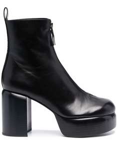 Jil Sander ботильоны на блочном каблуке