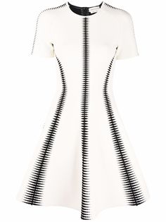 Alexander McQueen платье мини Spine с жаккардовым узором