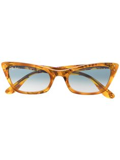 Dolce & Gabbana Eyewear солнцезащитные очки Lady Burbank в оправе кошачий глаз