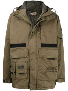 AAPE BY *A BATHING APE® куртка с капюшоном и карманами