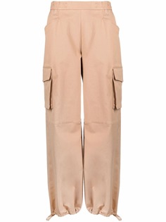 Off-White брюки карго с полосками Diag