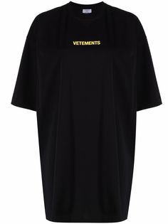 VETEMENTS футболка оверсайз с логотипом