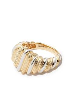 Yvonne Léon кольцо из желтого и белого золота с бриллиантами