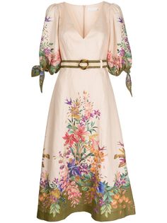 ZIMMERMANN платье миди Tropicana