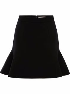 Alexander McQueen шерстяная юбка мини с баской