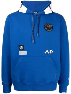 AAPE BY *A BATHING APE® худи с длинными рукавами и нашивкой-логотипом