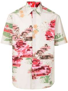 Dunhill рубашка с короткими рукавами и цветочным принтом