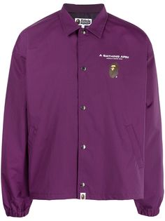 A BATHING APE® куртка-рубашка с графичным принтом Bape