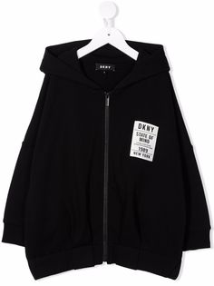 Dkny Kids худи на молнии с графичным принтом