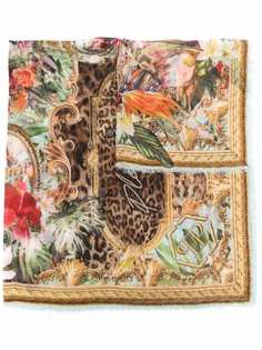 Philipp Plein платок с леопардовым принтом