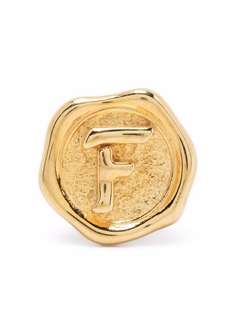 Maria Black брошь Pop Coin letter-F