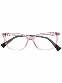 Valentino Eyewear солнцезащитные очки в квадратной оправе с логотипом
