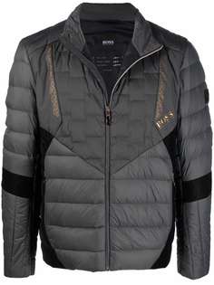 BOSS пуховик с контрастной доставкой