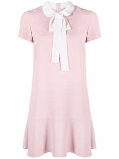 RED Valentino платье мини с заниженной талией и бантом