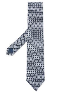 Salvatore Ferragamo шелковый галстук с принтом Gancini