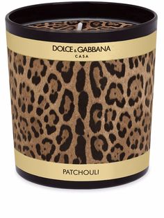 Dolce & Gabbana свеча с леопардовым принтом