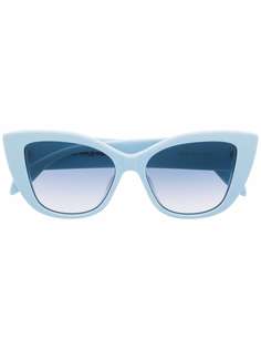 Alexander McQueen солнцезащитные очки в оправе кошачий глаз с логотипом