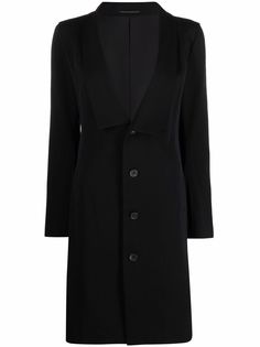 Yohji Yamamoto Pre-Owned шерстяное пальто 2000-х годов