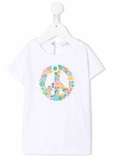 Chiara Ferragni Kids футболка Peace And Love
