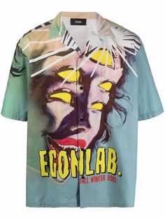 EGONlab. рубашка с короткими рукавами и принтом