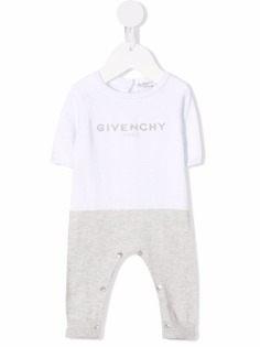 Givenchy Kids ромпер в стиле колор-блок с логотипом