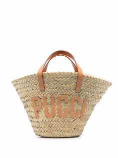 Emilio Pucci плетеная мини-сумка с логотипом