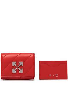 Off-White стеганый кошелек с логотипом Arrows