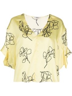 Jason Wu блузка с цветочным принтом