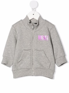 Diesel Kids бомбер с логотипом металлик