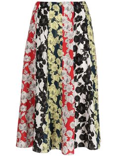 Jason Wu юбка в стиле колор-блок с завышенной талией