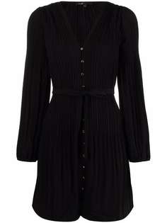 Maje трикотажное платье мини с V-образным вырезом