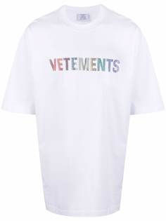 VETEMENTS футболка с логотипом