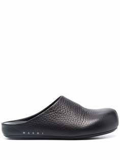 Marni мюли из зернистой кожи