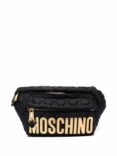 Moschino поясная сумка с логотипом