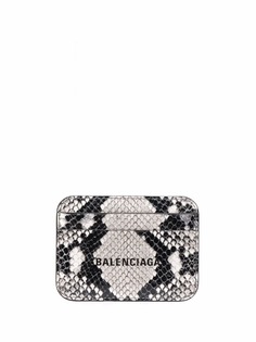 Balenciaga картхолдер Cash со змеиным принтом