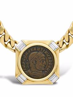 Bvlgari Pre-Owned цепочка на шею Ancient Coin 1980-х годов из желтого золота