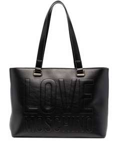 Love Moschino сумка-тоут с вышитым логотипом